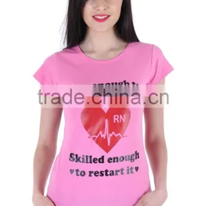 HAODUOYI Summer Woman Fashion O-neck T-shirts Street Style T-shirts Letter Print T-shirts for Wholesale thumbnail-2