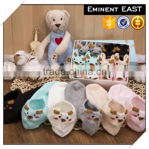 Wholesale 3D Jacquard Cartoon Cute Kid Socks 100% Cotton Ankle Socks thumbnail-2