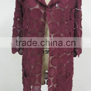 S9999 2014 New Design Crochet Lace Coat thumbnail-1