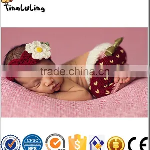 NPT67 Tinaluling 2017 Latest Baby Strawberry Hat Baby Hat Photography Props thumbnail-1