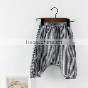 Wholesale Harem Pants Gingham Cotton Fabric Children Clothes Online Shop China thumbnail-1