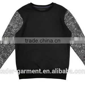 2015 Online Shopping Garment Fashion Sweatshirt Plain Sweatshirt With Palm Leaves Sleeve thumbnail-1