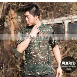 2016 Wholesale Men Camouflage Dryfit Breathable T-shirt Men Army Tactical Combat T Shirt Military Sport Camo Camp Mens T Shirts thumbnail-5