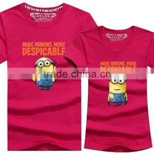 New Design Hot Sale Funny Couple T Shirts With Factory Price thumbnail-4