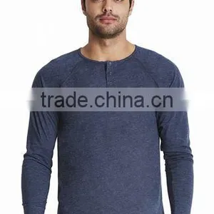 Next Level Apparel Men's Tri-blend Long-Sleeve Henley - 50% Polyester, 25% Combed Ring-spun Jersey Cotton, 25% Rayon thumbnail-2