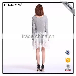 Short Crochet Hem Design 2017 Fashion Dress Womens Girl Summer thumbnail-4