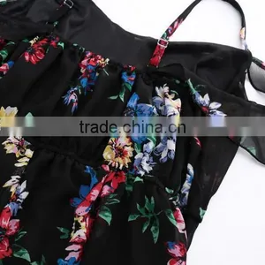 2017 New Chiffon One-piece Backless Ankle-length Long Dress thumbnail-3