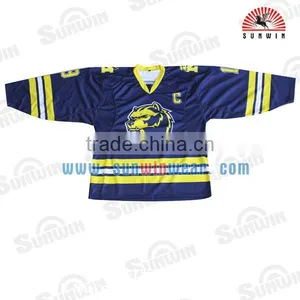 100%polyester Custom Sublimation Hockey Jerseys thumbnail-1
