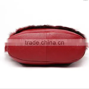 Fox Fur Ladies Fashion Genuine Leather Handbags thumbnail-4