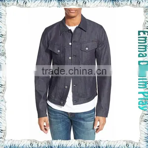 2015 New Fashion Design Mens Short Denim Jacket High Quality Cotton Outerwear thumbnail-1