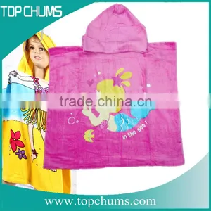 100% Cotton Printed Surf Kids Towel Poncho thumbnail-6