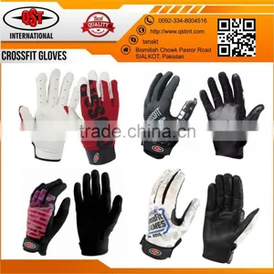 Men's Leather Crossfit Gloves Fitness Training Workout Gloves Full Finger thumbnail-1