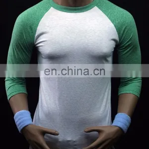 Men 3/4 Sleeve Baseball T Shirts Fitted Soft Raglan Casual Plain Slim Fit Tee-customise Tshirt-summer Wear Tshirt thumbnail-1