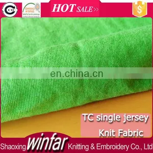 Winfar Textile Knit Single Jersey Polyester Cotton Fabric Blend 65 Polyester 35 Cotton Fabric thumbnail-1