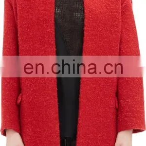 Women Fashion Long Sleeve Woolen Coat With Belt (NT208) thumbnail-4
