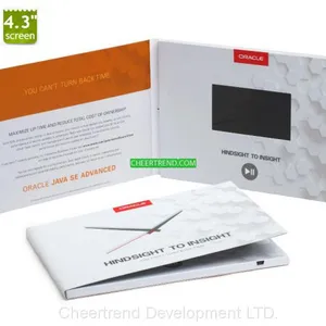 New Product Lcd Screen 4.3 Inch Promotional Video Message Card For Business Invitation thumbnail-3