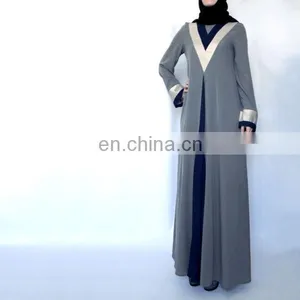 Customize Hot Sale Women Front Open Abaya Egypt,new Design Abaya in China thumbnail-2