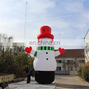 Large Adult Inflatable Christmas Snowman for Outdoor Christmas Decorations/ Inflatable Christmas Snowman thumbnail-2