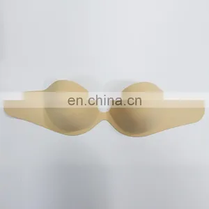 ES6641 China Wholesaler One -piece Sexy Adhesive Push up Invisible Bra for Girls thumbnail-2
