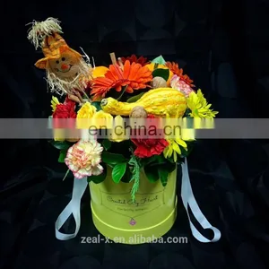 Beautiful Glossy Round Gift Box for Flower Display at Home thumbnail-6