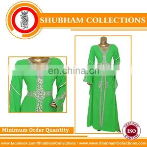 New Exclusive Design Stone Work Abaya Kaftans thumbnail-1