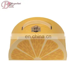 New Design Orange Shaped Cute Cardboard Suitcase Box Wholesale thumbnail-1