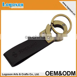 Promotional Souvenirs Custom Leather Keychain Keyring thumbnail-6