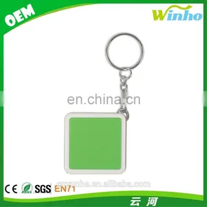 Winho Promotional Square Tape Measure Keychain Logo Printing thumbnail-3