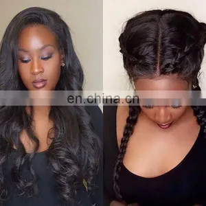 Peruvian Hair Preplucked Straight Wave Human Hair Full Lace Wig thumbnail-1