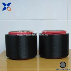 Black Carbon Inside Conductive Nylon Fiber Filaments 40D/3F for Anti-Static Yarn/ESD Fabric/dust-free Plant Gloves-XTAA250 thumbnail-1