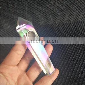HQP-XJ20 HongQiang Smoking Accessories Natural Crystal Smoking Weed Engraved Logo Pipe Weed Smoking Pipes thumbnail-4