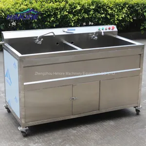 Double Tank Bubbles Vegetable Fruit Washer/ Automatic Vegetable Fruit Ozone Cleaner thumbnail-4