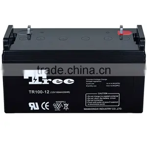 12v100ah Rechargeable Solar Power Lead Acid Gel Battery thumbnail-1