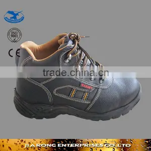 Cheap Price Steel Toe Cow Split Leather Black Steel Unisex Safety Shoes SS066 thumbnail-1