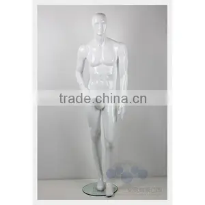 Realistic Men Mannequin Doll Fashion Male Mannequin Full Body Fiber Glass thumbnail-1
