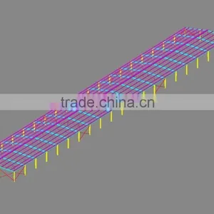 Column & Beam Steel Building With C / Z Channel for Purlin thumbnail-3