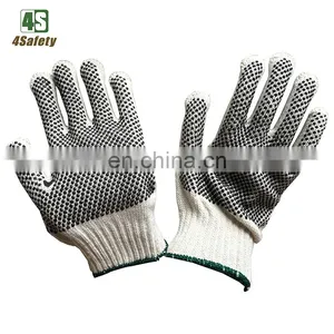 4SAFETY Double Side PVC Dotted Cotton Gloves for Dubai UAE and Qatar Market thumbnail-2