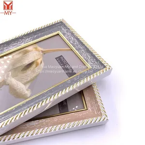 Wholesale 5x7 Inch PS Plastic Photo Frame Lace Photo Frame Desk for Living Room Decoration thumbnail-5