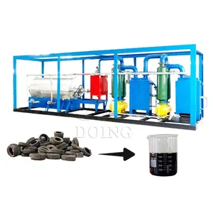 100/500kg per Day Waste Tire Plastic Pyrolysis Machine for Sale Movable Pyrolysis Plant thumbnail-3