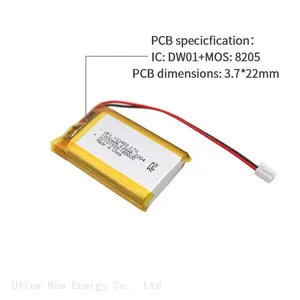 Lithium-Ion Cell Factory Supply UFX 103450 1800mAh 3.7V Small Rechargeable Lithium Polymer Battery For Led Light Battery thumbnail-3