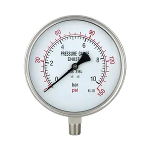 Stainless Steel Pressure Gauge With 150mm Diameter China Factory thumbnail-1