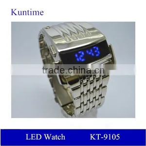 Wholesale Man Watch Vogue Stainless Steel Digital Watch thumbnail-3