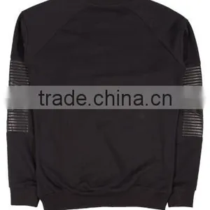 Black Color Sweatshirt/Black Color Sweatshirt With Patch/different Variety of Sweatshirts thumbnail-3