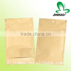 Custom Brown Kraft Paper Side Gusset Bag With Clear Window thumbnail-1