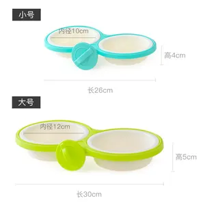 Manufacturer Detachable Hanging Pet Bowl Candy Color Lock-On Dual Feeder for Dog Cages Anti-Tip Stainless Steel Food & Water Dishes thumbnail-5