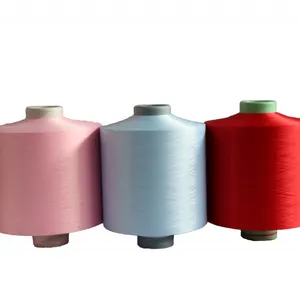 Superfine Fiber Polyester Filament Yarn DTY 75D/144F SD SIM LIM Dope Dyed Colors Yarn thumbnail-1