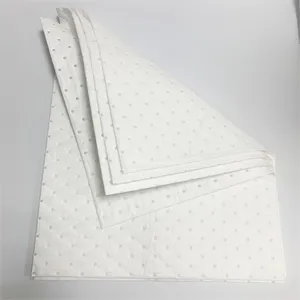 China Supplier 100% Polypropylene Oil Absorbent Pad for Oil Spill Control thumbnail-4