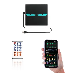 Smart Rear Screen APP Controlled Text Pattern Animation Clock Free Design Flexible Led Matrix Panels for Car Advertising thumbnail-2
