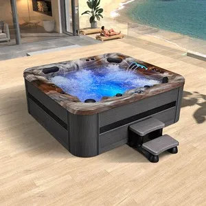 Outdoor Hot Tub for Three People to Relax in Nature, Jacuzzi and Bathtub thumbnail-1