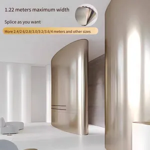 Bamboo Charcoal Wood Pet Metal High-gloss Board, Mosaic Metal Board, Solid Environmental-friendly Water Ripple Board thumbnail-4
